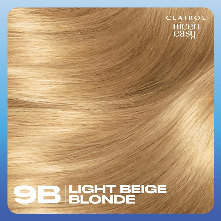 Clairol Nice'n Easy Crème, Oil-Infused Light Beige Blonde Hair Dye