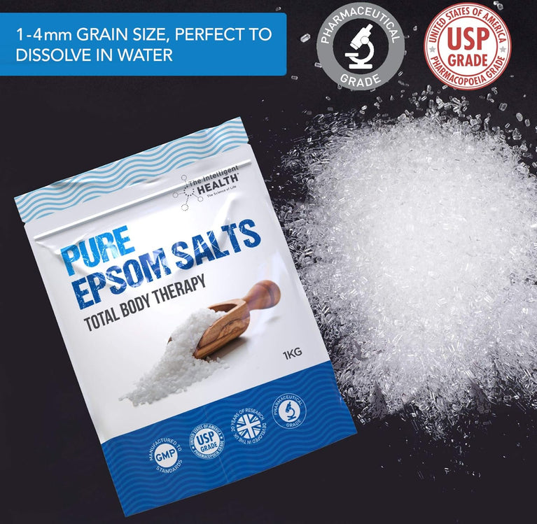 Pure Epsom Salts for Relaxation and Recovery | 100% Vegan and Cruelty-Free (1 kg)