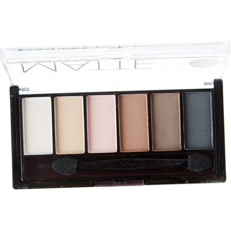 Technic 6-Shade Matte Eyeshadow Palette with Long-Lasting Pigment