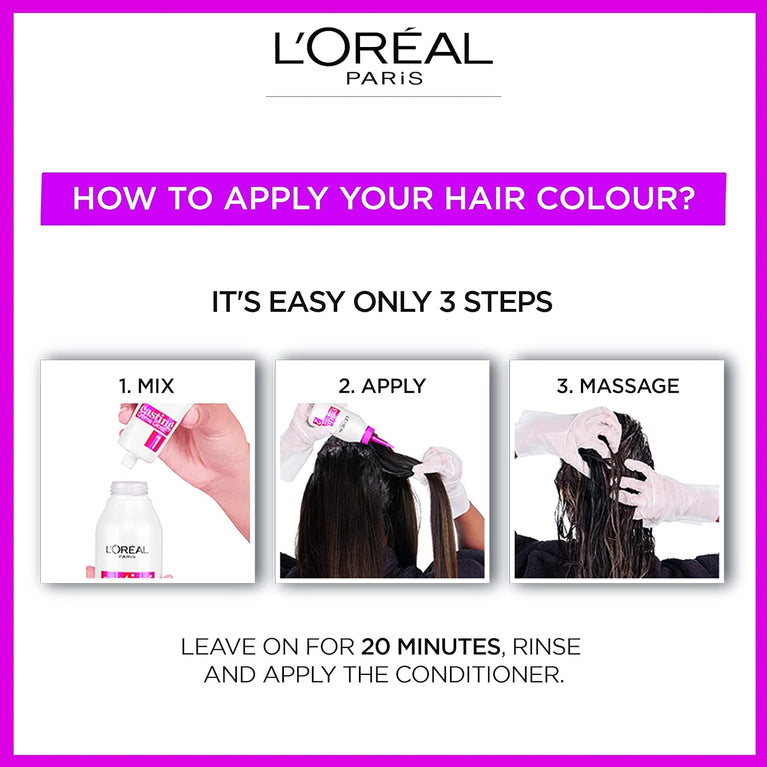 L'Oreal Paris Casting Creme Gloss Semi-permanent Hair Dye, Blends Away Grey Hair Leaving a Radiant Hair Colour, Purple Hair Dye, 316 Plum, 1 Count (Pack of 1)