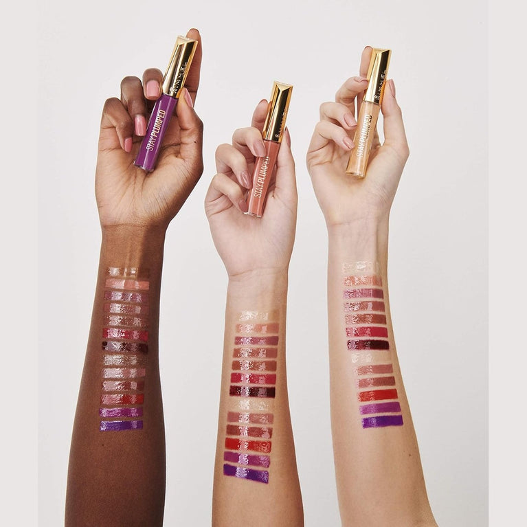Rimmel London 3D Effect Oh My Gloss Plump Lip Shine in 500 Saucy - 6ml with Moisturising Oils for Ultra Bright, Soft Lips