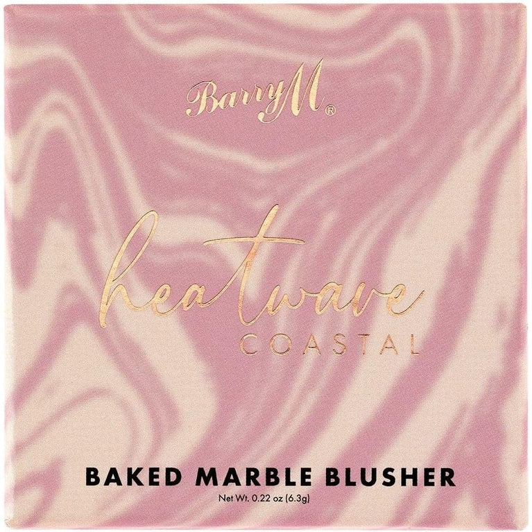 Barry M Heatwave Pink Coastal Marbled Blush - Vegan & Cruelty-Free with Radiant Finish