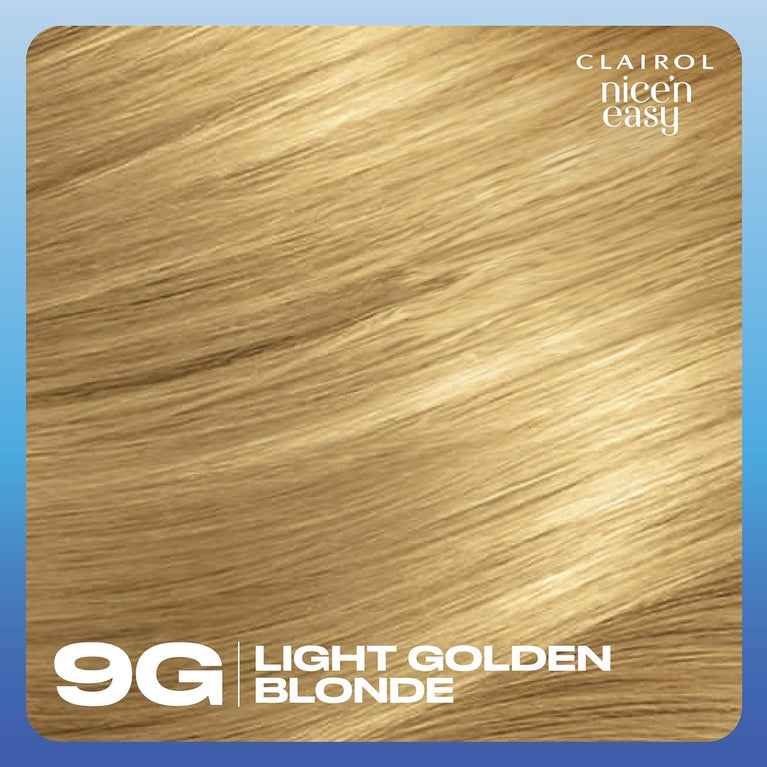 Clairol Nice'n Easy Crème, Light Golden Blonde Hair Dye with Oil Infusion