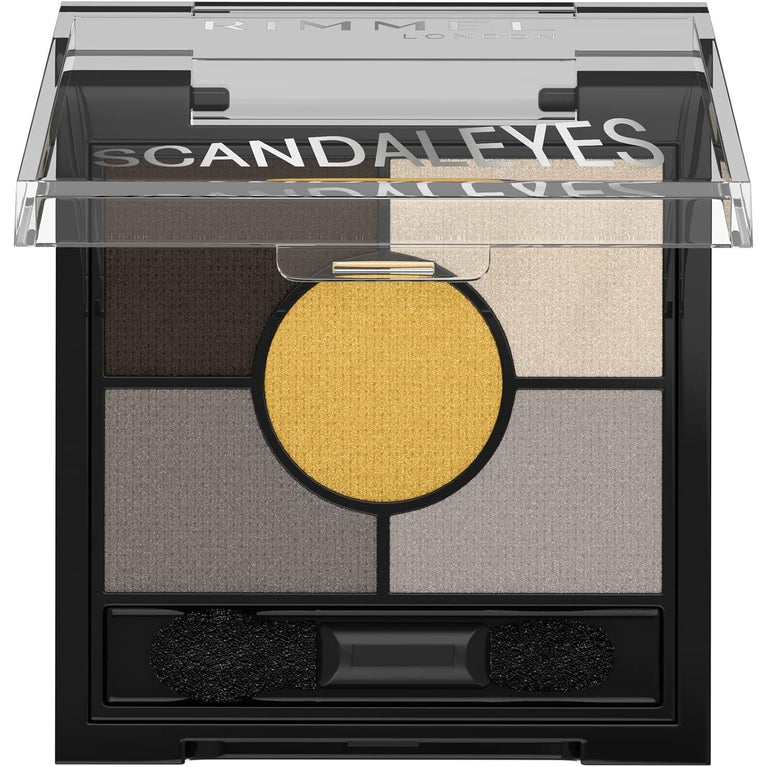 Rimmel London Golden Eye 5-Shade Scandaleyes Eyeshadow Palette with Long-lasting Formula