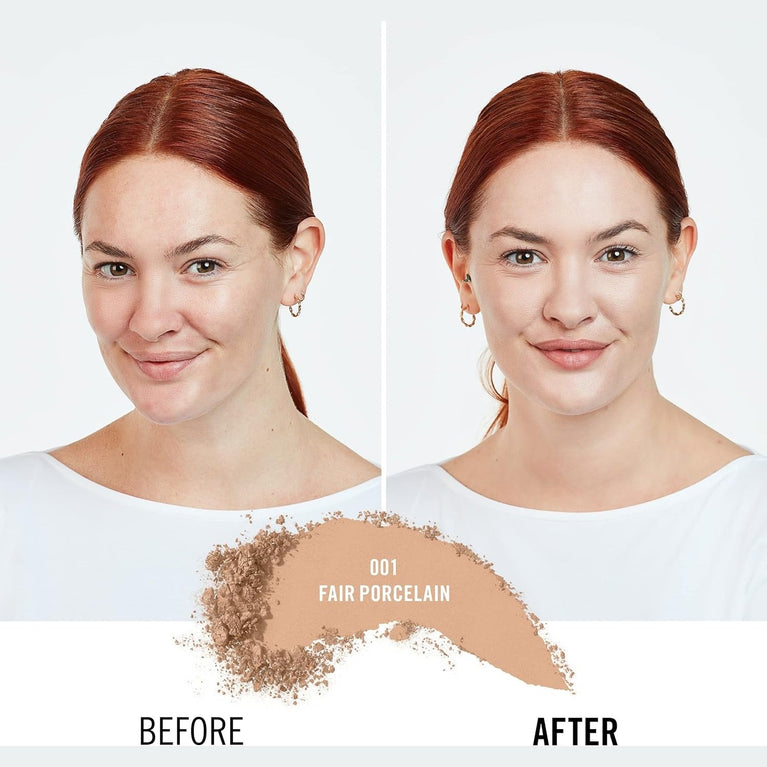 Rimmel London 001 Fair Porcelain Lightweight Compact Foundation with Long-lasting Coverage, 7g