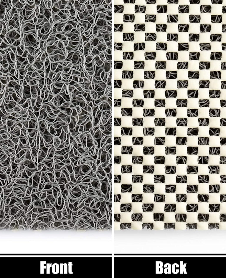 Loofah Shower Mat for Safe and Comfortable Shower Experience (Grey)