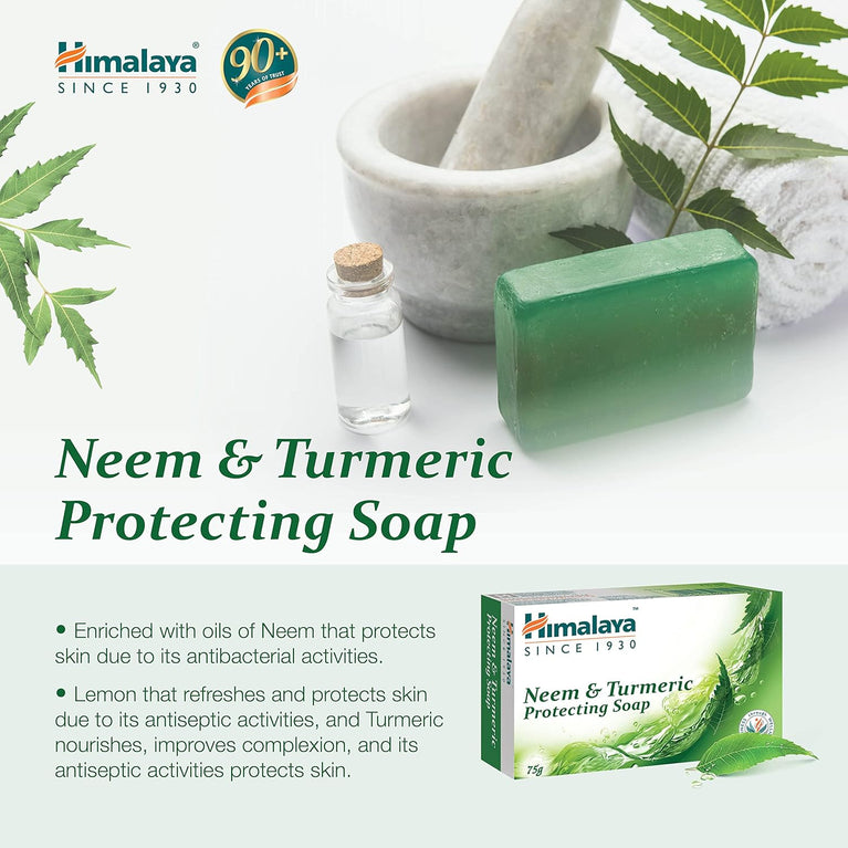 Himalaya HERBALS Protecting Neem & Turmeric Soap (6-Pack)