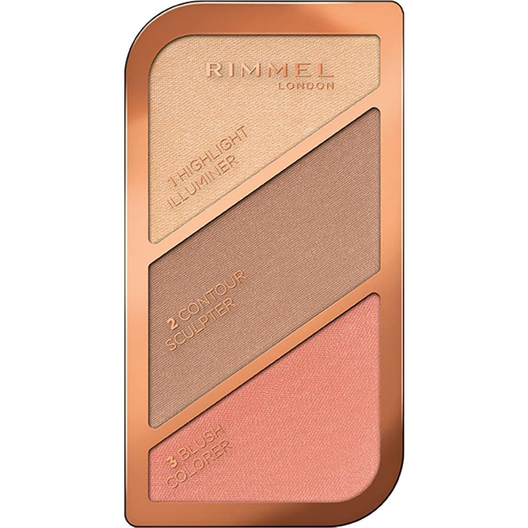 Kate Moss Edition Rimmel London Radiant Complexion Sculpting Palette in Coral Glow, 18.5g
