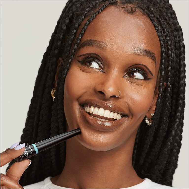 RIMMEL LONDON Scandal'eyes Dramatic Liquid Eyeliner - Waterproof & Smudge-proof - Intense Pigmentation & Matte Finish - 001 Black - 2.5ml