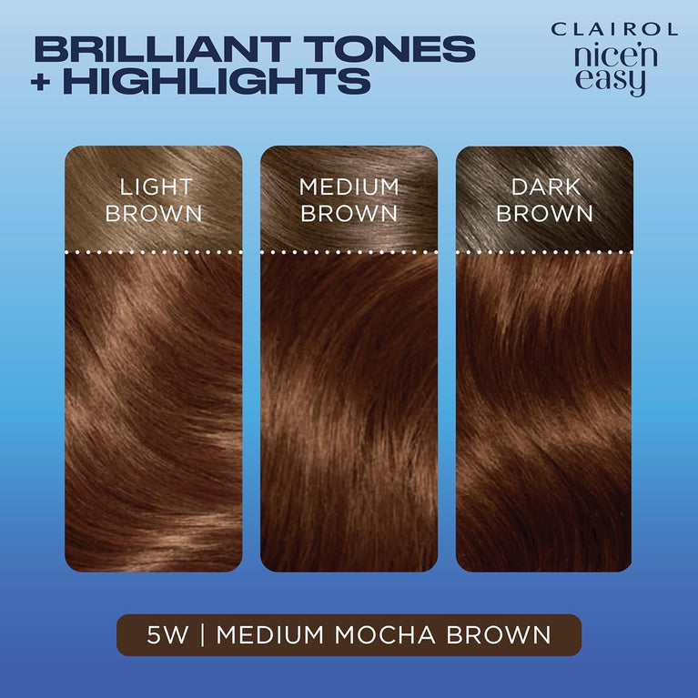 Natural Mocha Brown Hair Dye with Oil Infusion for Long-lasting & Gentle Grey Coverage