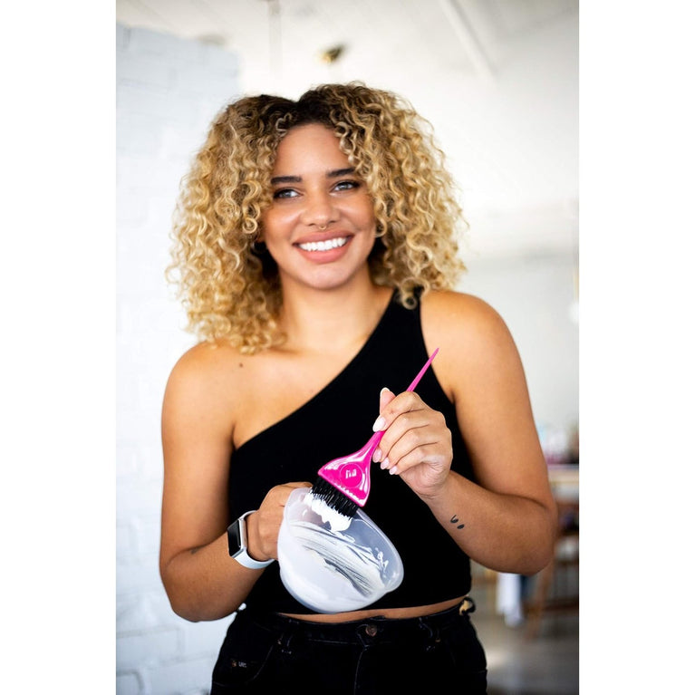 Framar Classic Hair Dye Brush – Pink Hair Colouring Tool with AccuSoft Bristles