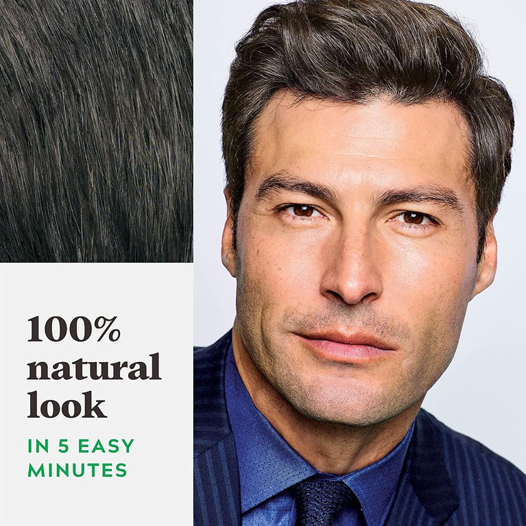 Natural-Looking Dark Brown Black Hair Dye for Men - H45