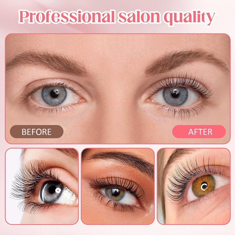 Professional Eyelash Perming Kit: Lash Lift and Curl for Salon and Home Use with Updated Glue Version, Suitable for Special Occasions and Everyday Beauty Enhancement