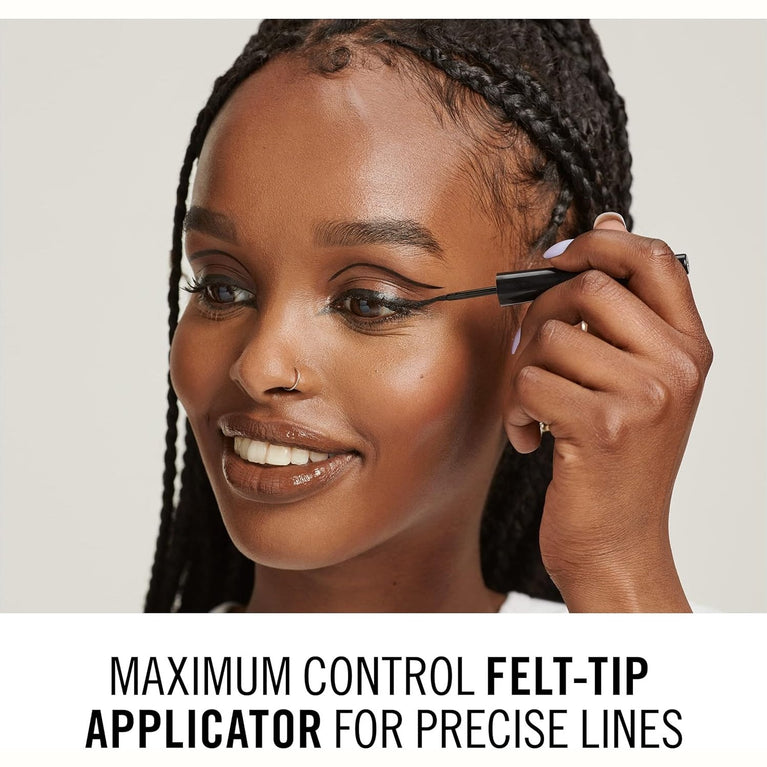 RIMMEL LONDON Scandal'eyes Dramatic Liquid Eyeliner - Waterproof & Smudge-proof - Intense Pigmentation & Matte Finish - 001 Black - 2.5ml