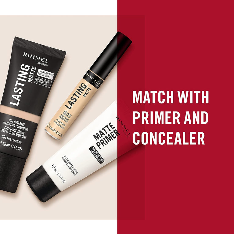 Rimmel Soft Beige Full Coverage Foundation with Lasting Matte Finish
