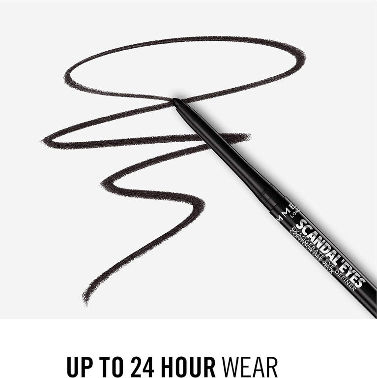 Rimmel London Intense Black Scandaleyes Eye Definer, Water & Smudge Proof, 0.35g
