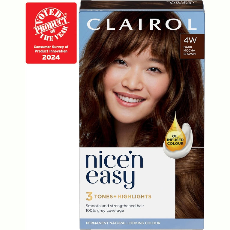 Natural Looking Oil Infused Dark Mocha Brown Hair Dye