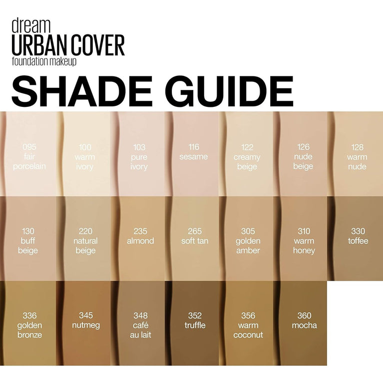 Maybelline All-In-One Dream Urban Cover SPF 50 Protective Makeup in 122 Creamy Beige Shade