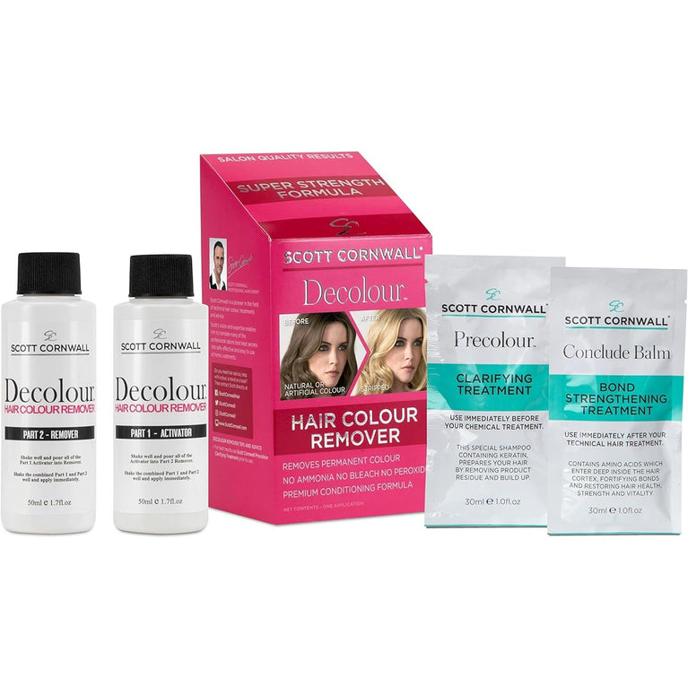 Scott Cornwall Decolour Hair Colour Remover For Dyed Hair Removes Unwanted Permanent Hair Colour