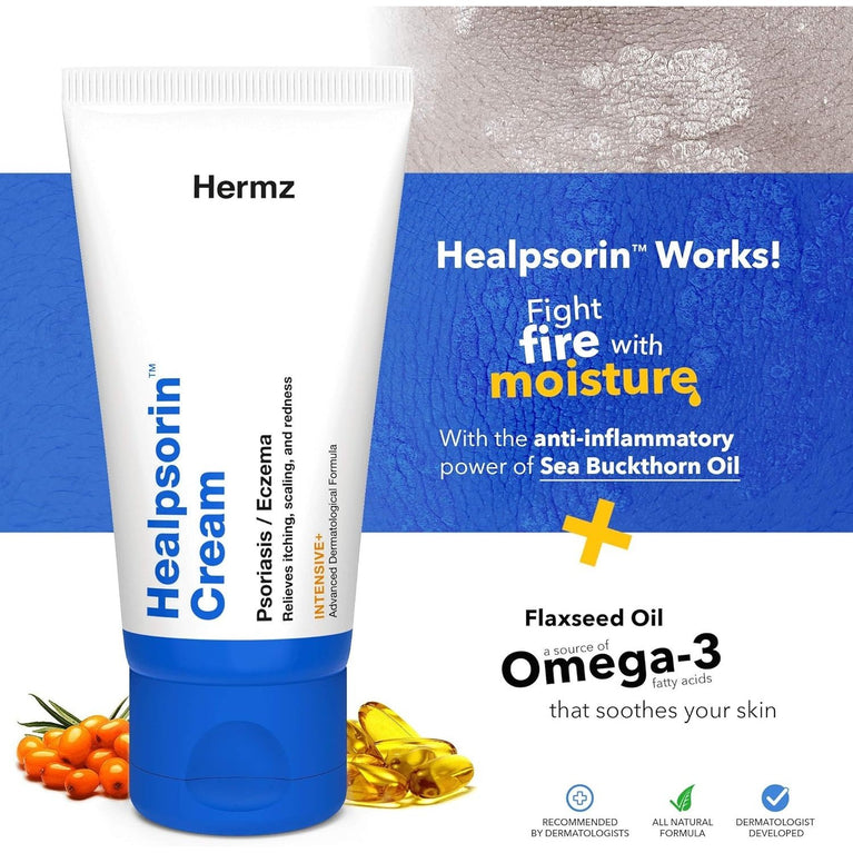 Healpsorin Cream - Soothing Treatment for Psoriasis, Eczema, Rosacea, and Dermatitis