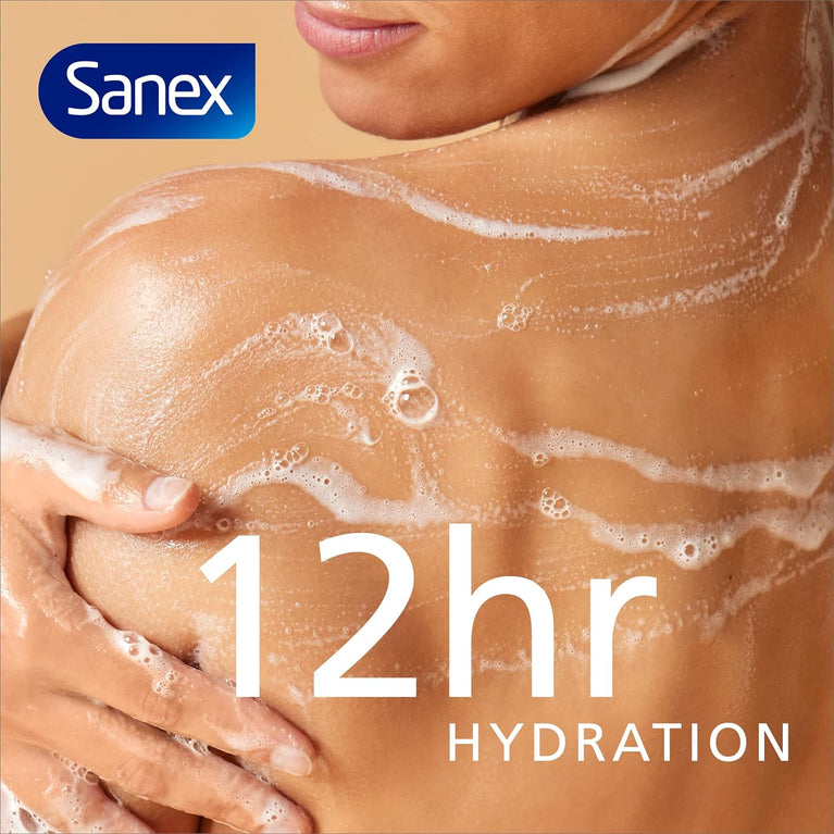 Sanex Expert Skin Health Hypoallergenic Shower Gel - for Very Sensitive Skin 450ml, 12 Hour Hydration