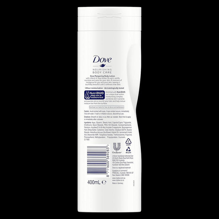 Dove Shea Butter Body Lotion for Intense Nourishment 400ml