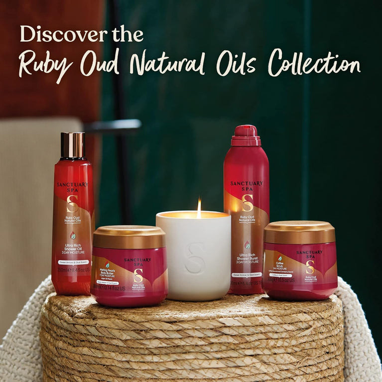 Sanctuary Spa Ruby Oud Melting Pearl Body Butter - Nourishing Vegan Moisturizer for Women