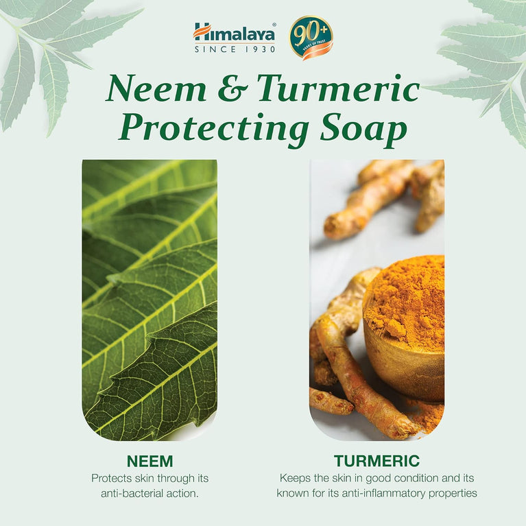 Himalaya HERBALS Protecting Neem & Turmeric Soap (6-Pack)