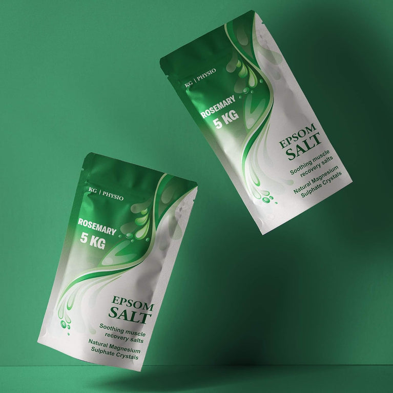 Rosemary Epsom Salt - 5kg Resealable Pouch - Bath Salts for Muscle Recovery and Relaxation