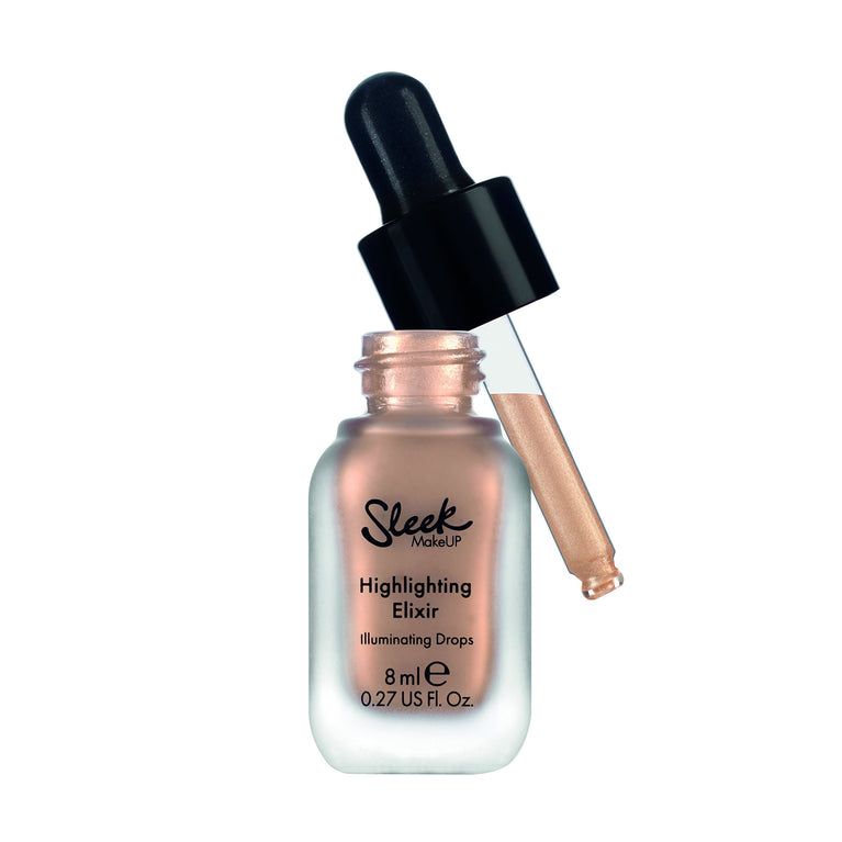 Sleek MakeUP's Illuminating Highlight Elixir with Jojoba Seed Oil & Vitamin E, Poppin' Bottles, 8ml