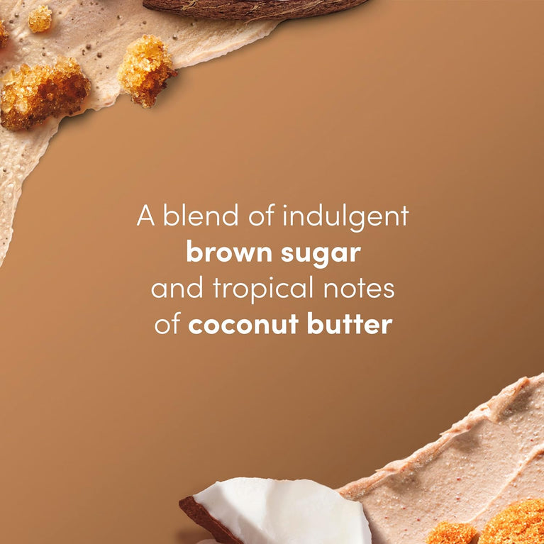 Dove Brown Sugar & Coconut Butter Body Scrub for Silky Smooth Skin 298ml