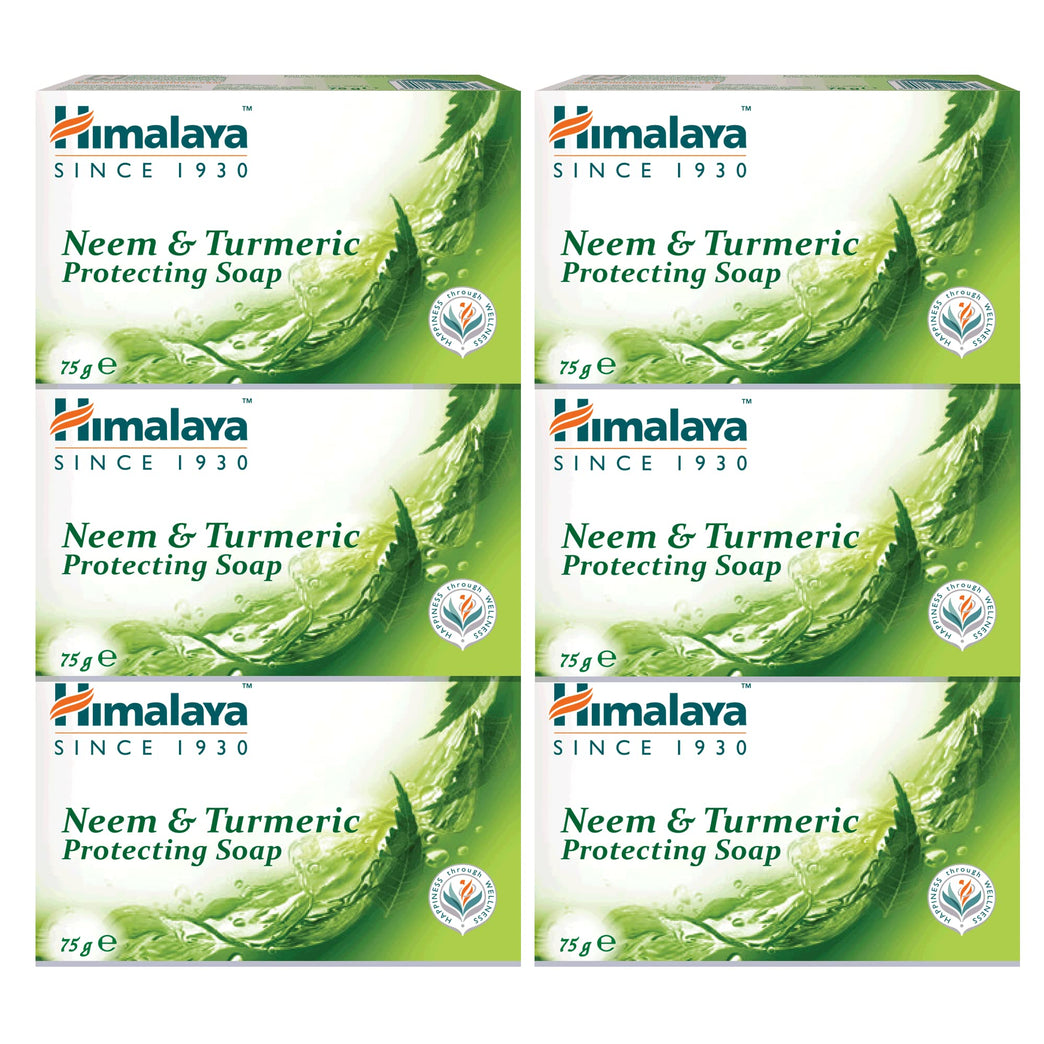 Himalaya HERBALS Protecting Neem & Turmeric Soap (6-Pack)