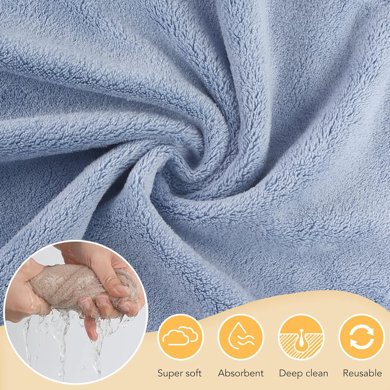 Ultra Soft Microfiber Face Cloth 9 Pack