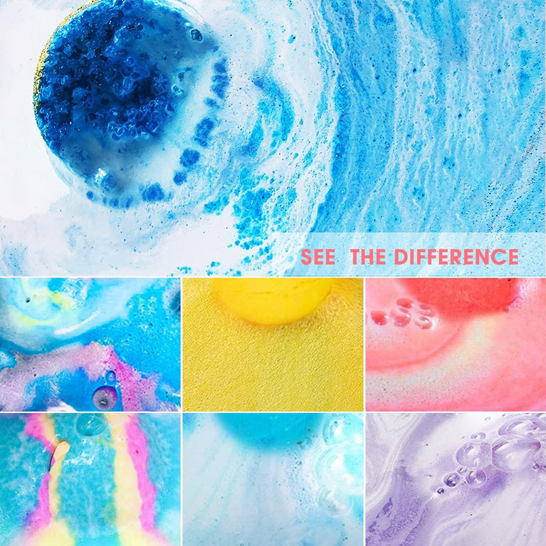 Relaxation and Stress-Relief Bath Bomb Gift Set with 20 Organic and Natural Handcrafted Essential Oils
