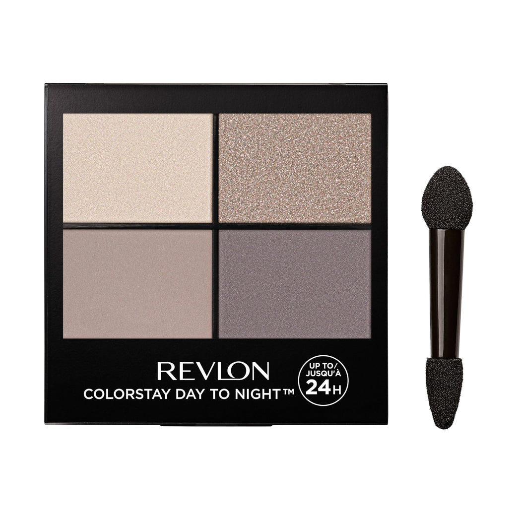Revlon Unisex ColorStay Eyeshadow Quad, Day to Night 16HR Wear (4.8g), Matte & Shimmer Finish in Stunning (570)