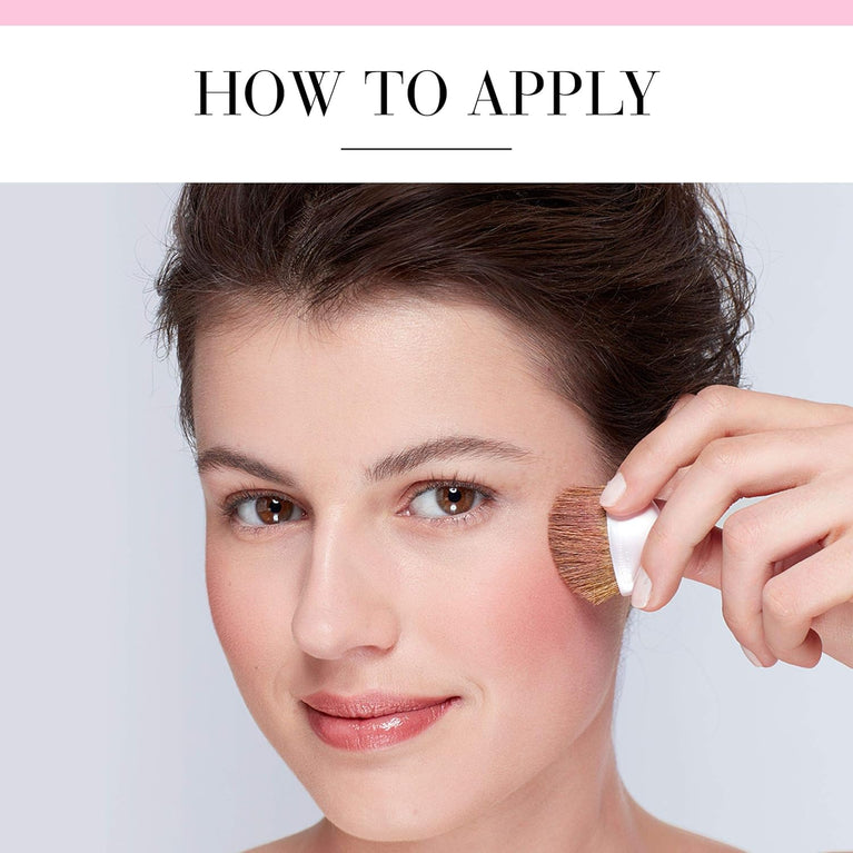 Bourjois Fine Texture Radiant Rose Glow Blusher with Built-in Mirror and Brush, 2.5g