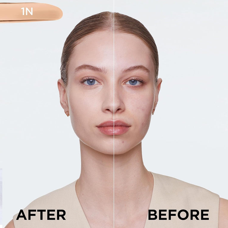 L'Oreal Paris True Match Hydrating Foundation with SPF 17 and Hyaluronic Acid - 1N Ivory, 30ml