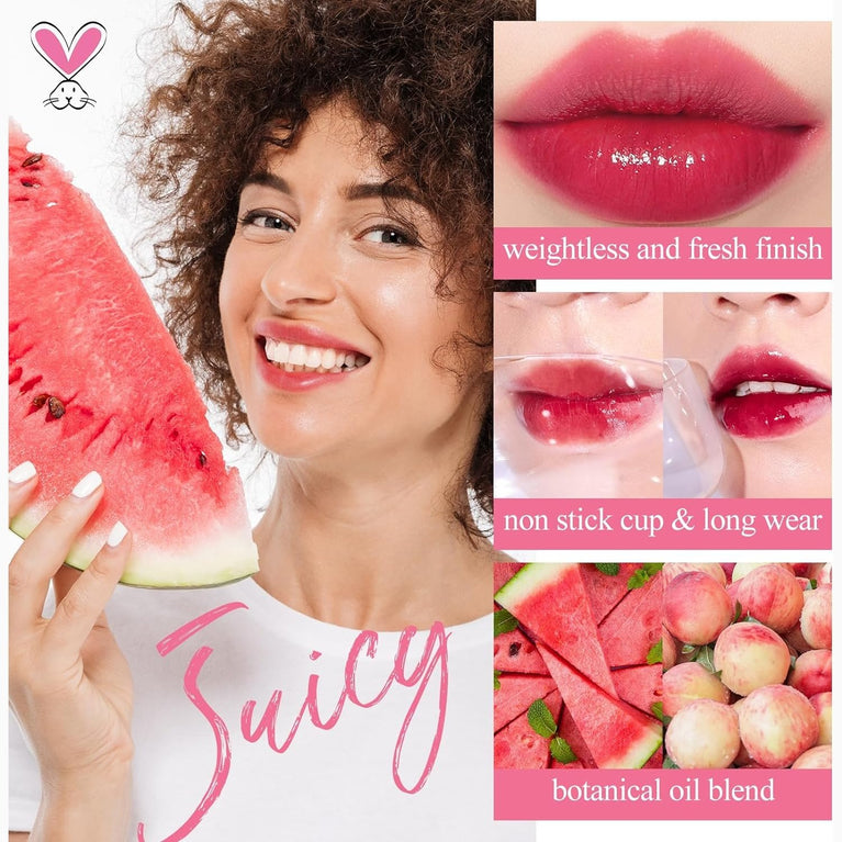 Bayfree All-Day Wear Lip Tint Kit - Waterproof, Non-Sticky Lip Stain with Matte Finish and Nourishing Ingredients (Juicy)