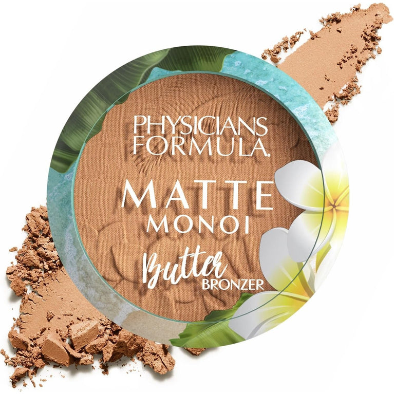 Physician's Formula, Inc.'s Tahitian Glow Matte Monoi Butter Bronzer - A Water-Proof, Vegan-Friendly Bronzing Solution with Extended Wear