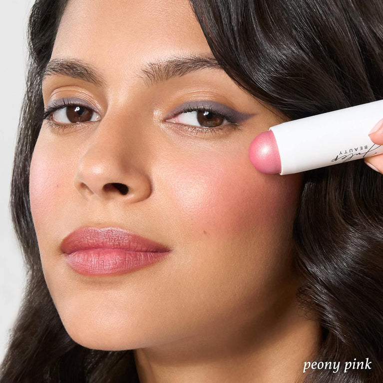 Julep 2-in-1 Blush and Cheek Makeup Stick in Peony Pink - Blendable, Buildable, and Brush-Free