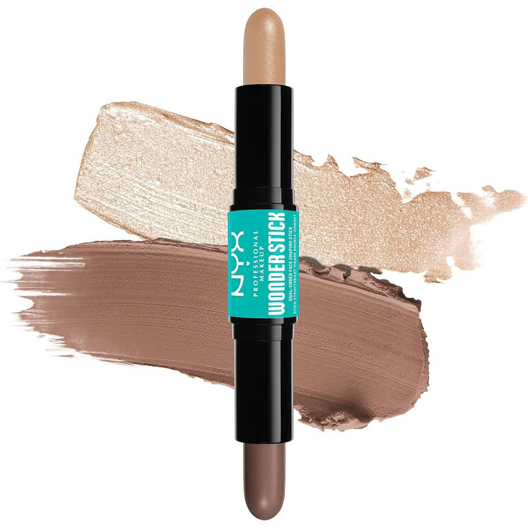 NYX Professional Vegan Makeup Duo, Highlight & Contour Wonder Stick in Fair Shade