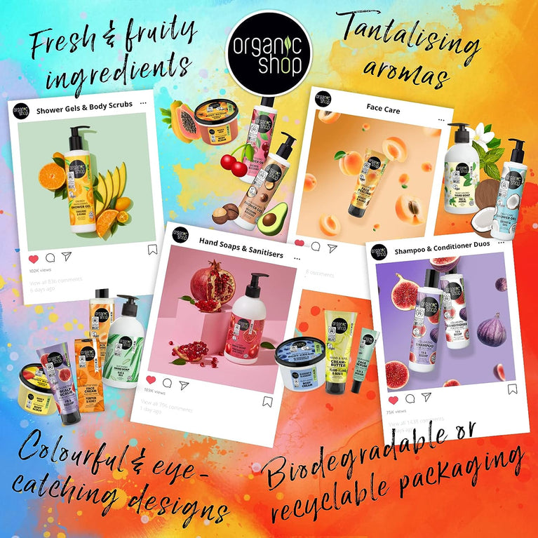 Blackberry Body Scrub with Organic Ingredients (250ml)