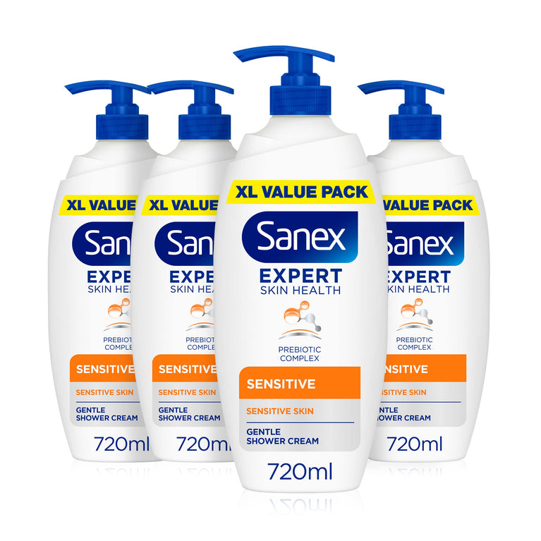 Sanex BiomeProtect Dermo Sensitive Shower Gel 4 x 720ml (4 pack)