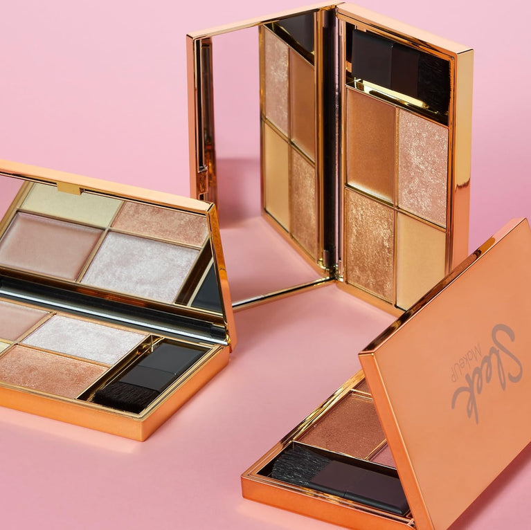 Radiant Quartet Glow Highlighting Palette - High Impact Shades for an Exceptional Shine