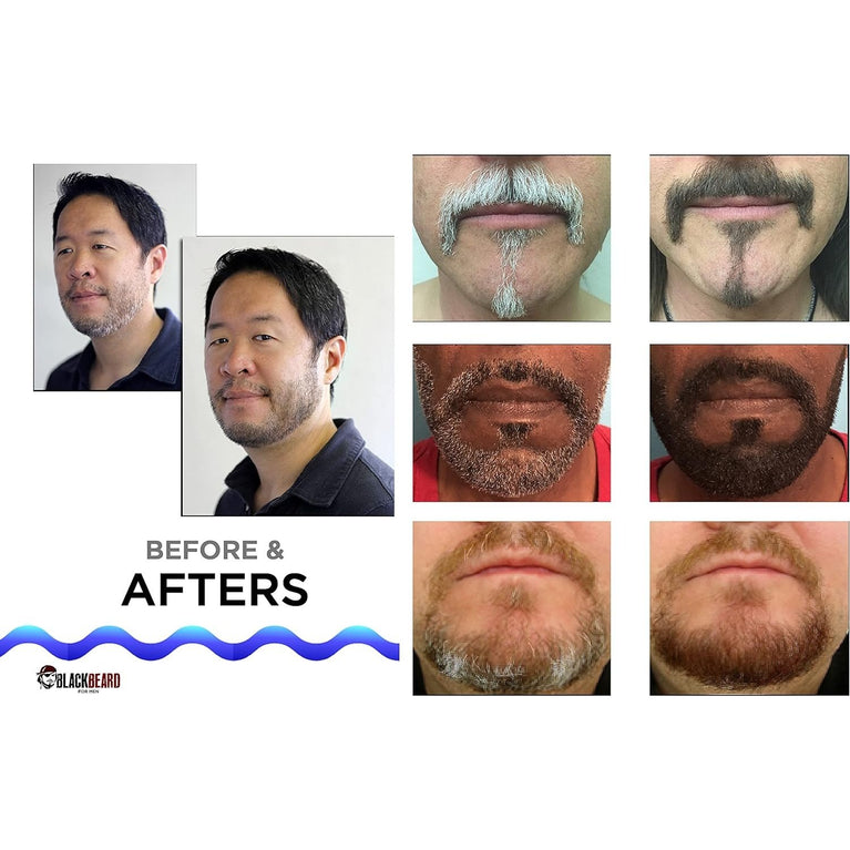 Blackbeard for Men - temporary brush on colour 12ml (0.40oz) (Black)