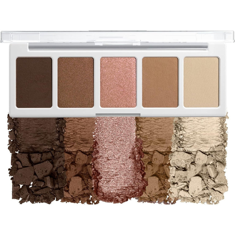 Wet 'n' Wild Color Icon Everyday Glam Eyeshadow Palette - 5 High-Impact, Pigmented Shades, Dermatologically Tested and Animal Cruelty-Free, Walking On Eggshells