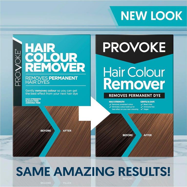 PROVOKE Hair Colour Remover, Max Strength Removes Permanent Hair Dye, For Multicoloured Hair Dye Removal; ammonia-free and Bleach-Free Formulation