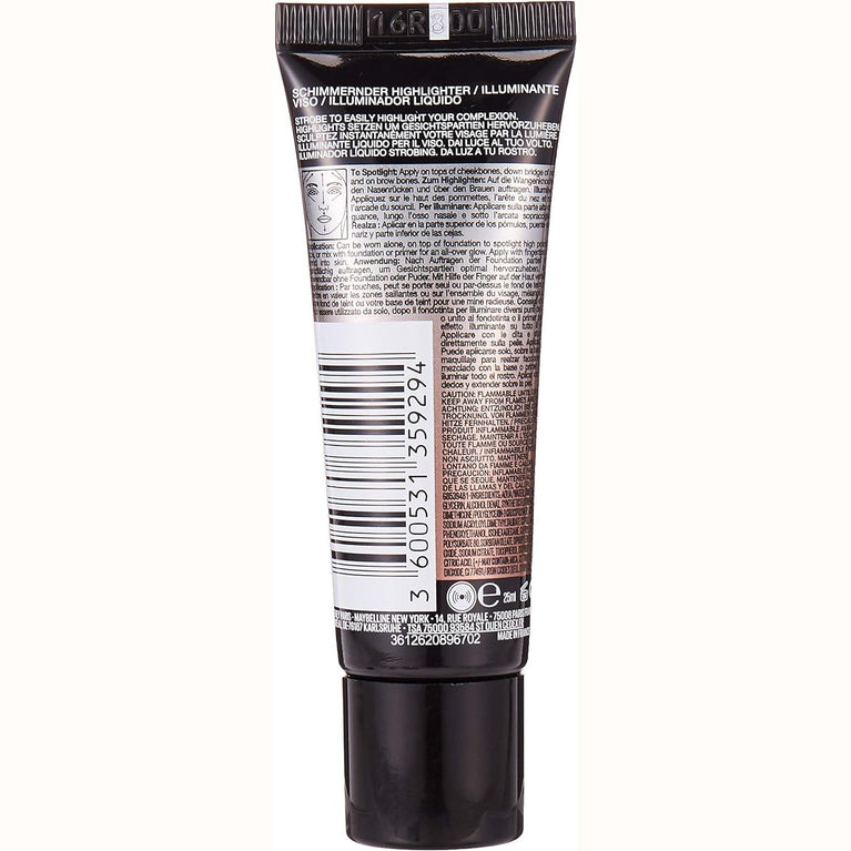 Maybelline Radiant Glow Highlighter - Master Strobing Liquid in 100 Medium Shade