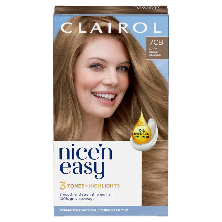 Clairol Natural Blend Oil-Infused Crème Hair Dye, Cool Beige Blonde