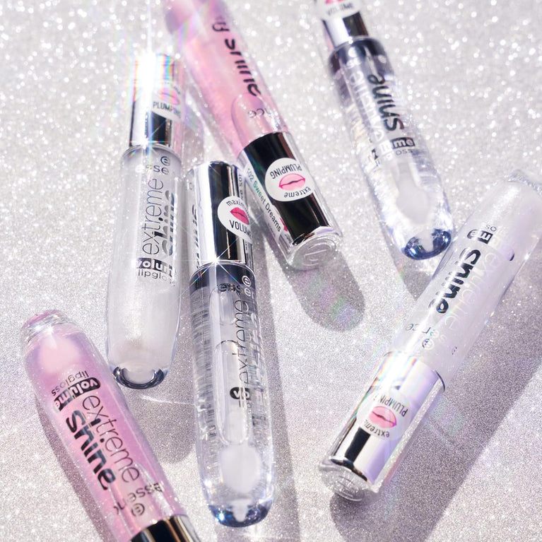 ESSENCE Women's Lip Gloss - Extreme Shine Volume 01 with Crystal Clear Glossy Applicator